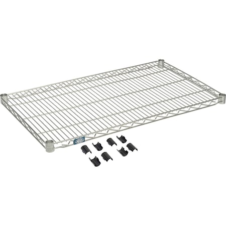 Nexel Poly-Z-Brite Wire Shelf 36inW x 21inD S2136Z